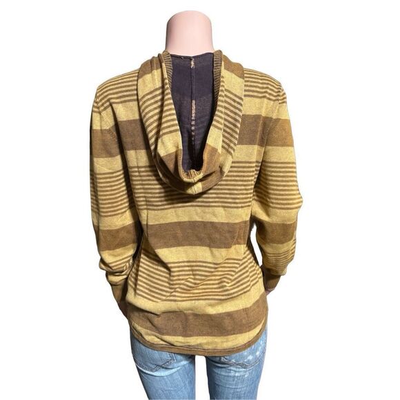 Bundle 2 Long sleeve stripe half button Henley hoodie sweatshirt top M - Picture 5 of 10